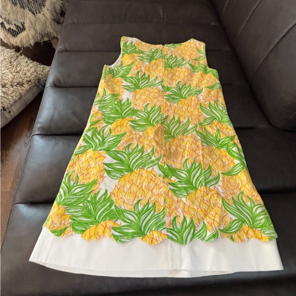 Lilly Pulitzer Yellow and Green Pineapple Dress